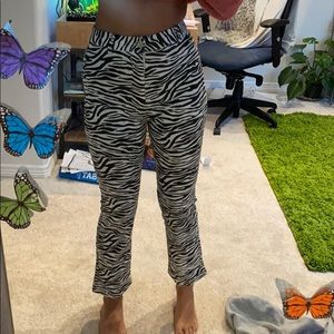 motel rocks zebra pants dupe